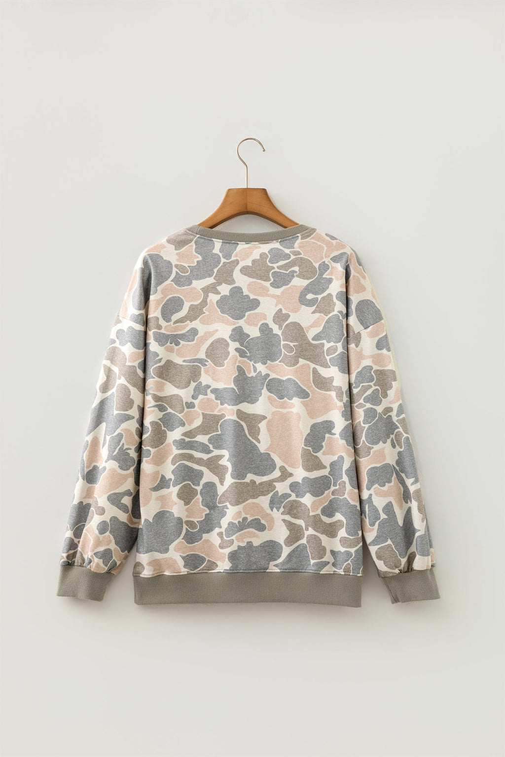 Camo Pullover Sweatshirt