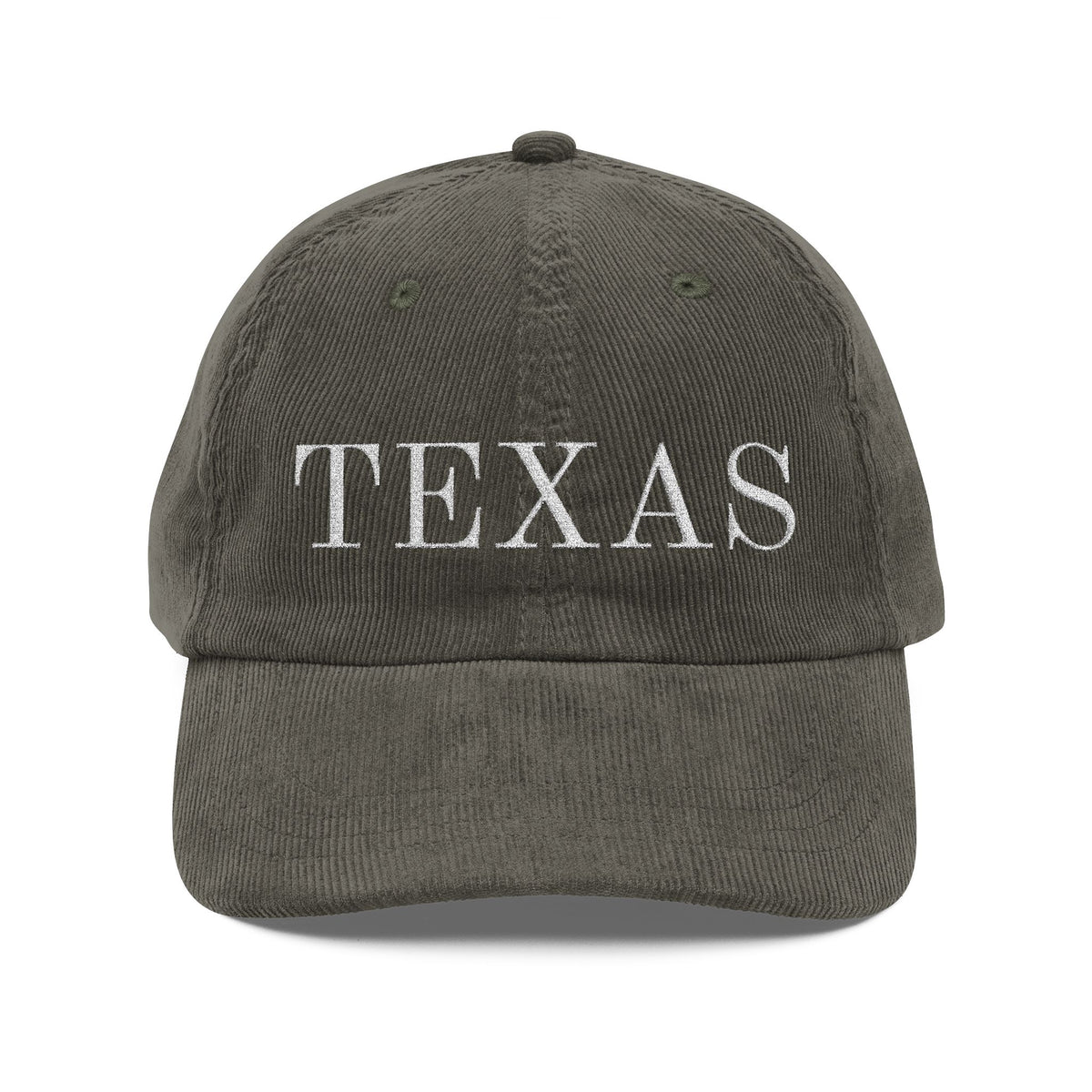 Corduroy Texas Embroidered Hat