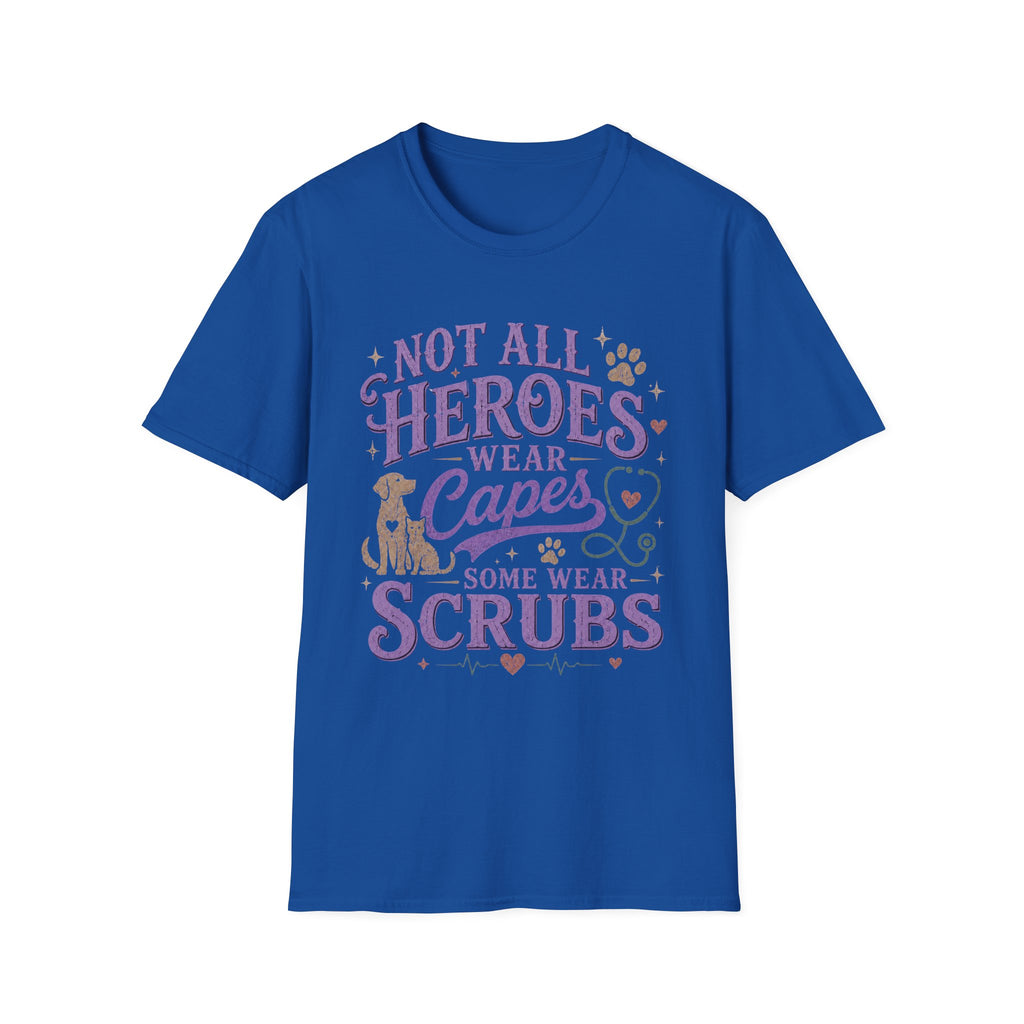 Vet Tech Not All Heroes Wear Capes Some Wear Scrubs Tee