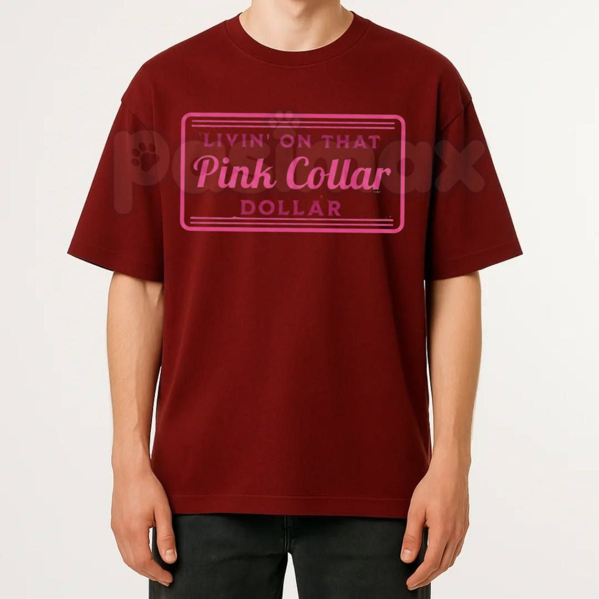 "Pink Collar Dollar" Retro Tee