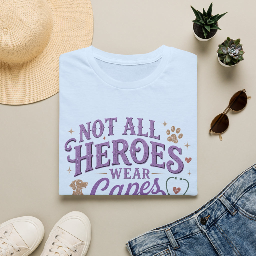 Vet Tech Not All Heroes Wear Capes Some Wear Scrubs Tee