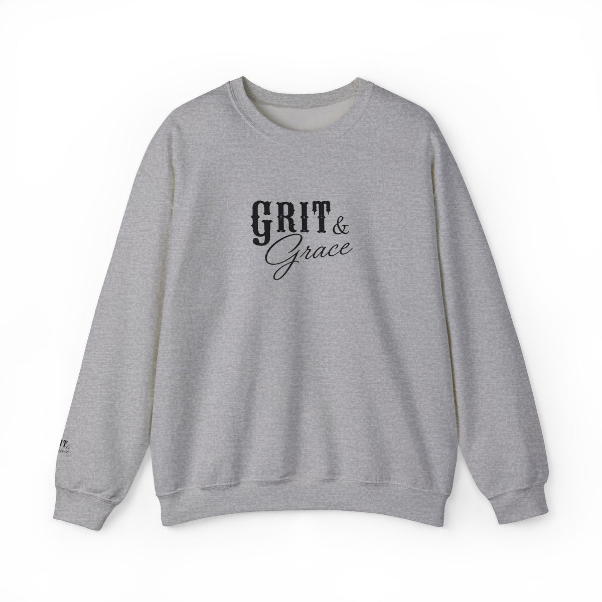 Classic Grit & Grace Embroidered Crewneck Sweatshirt