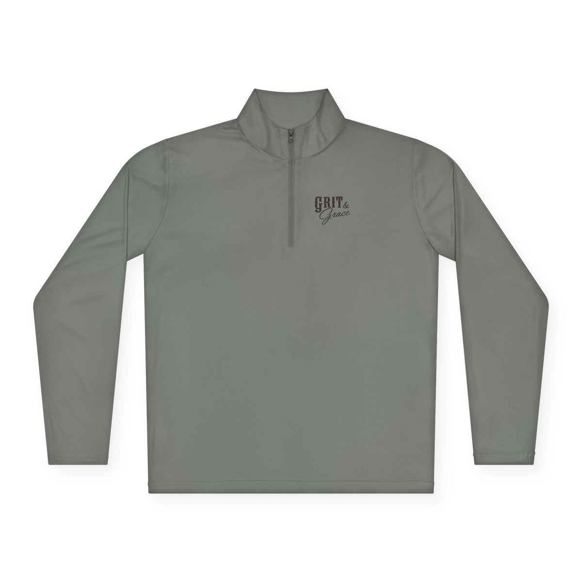 Grit & Grace Turquoise Cross Quarter-Zip Pullover