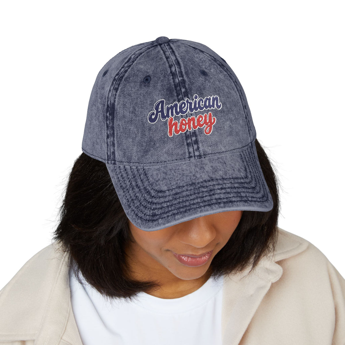 American Honey Vintage Embroidered Hat