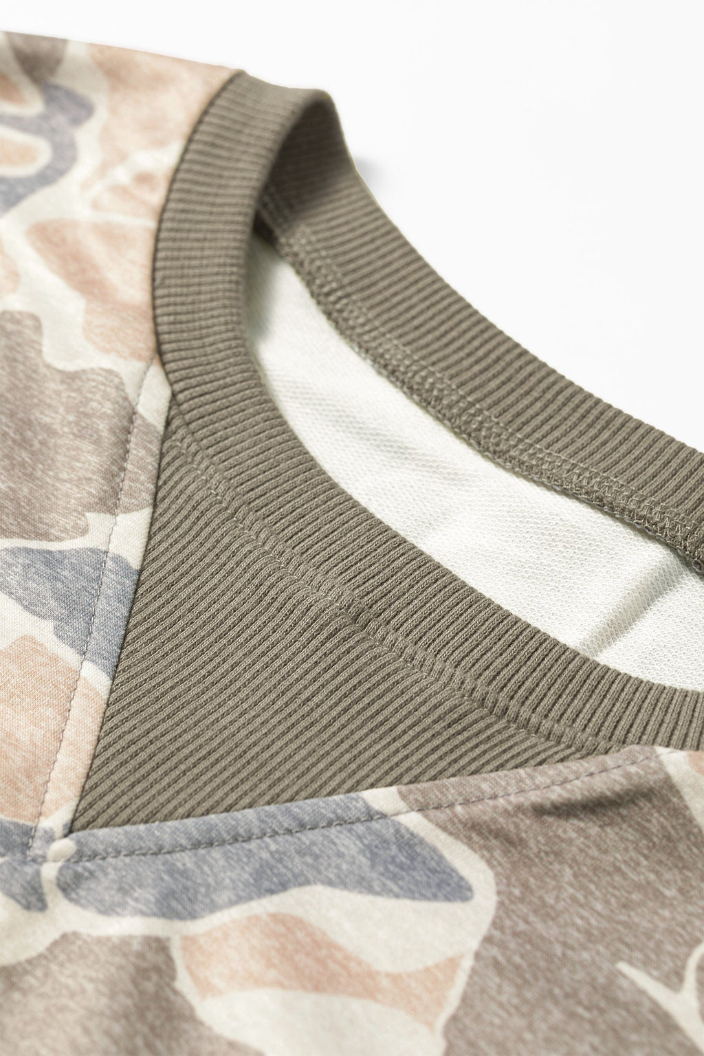 Camo Pullover Sweatshirt