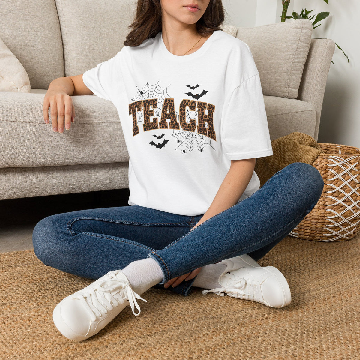 Leopard Web TEACH Tee