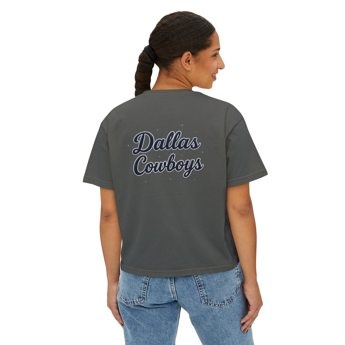Dallas Cowboys Retro Bow Boxy Tee