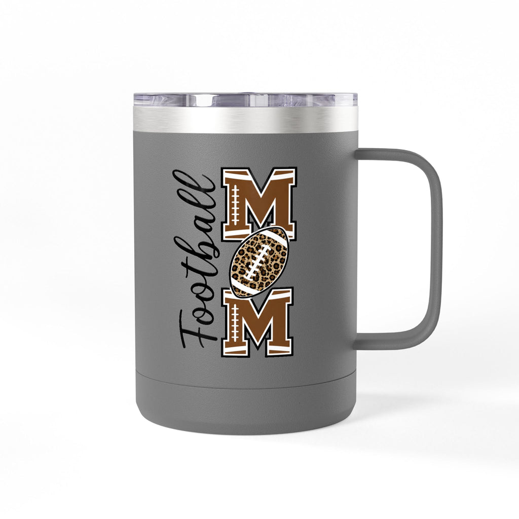 Football Mom 15oz Insulated Tumbler Mug