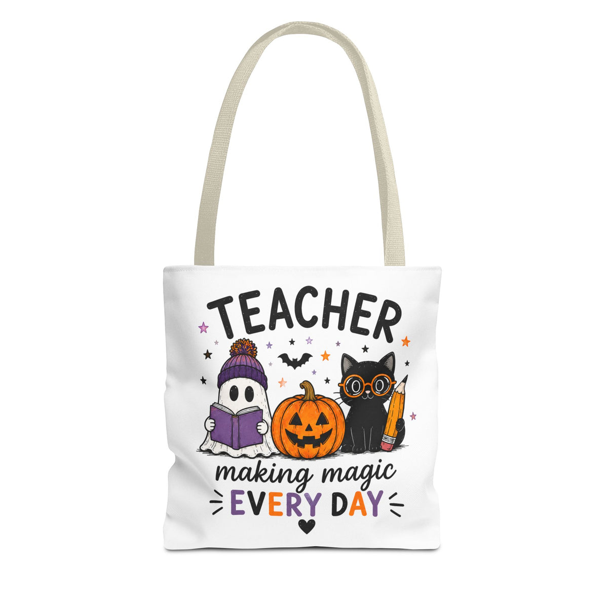 Teacher Halloween Tote Bag