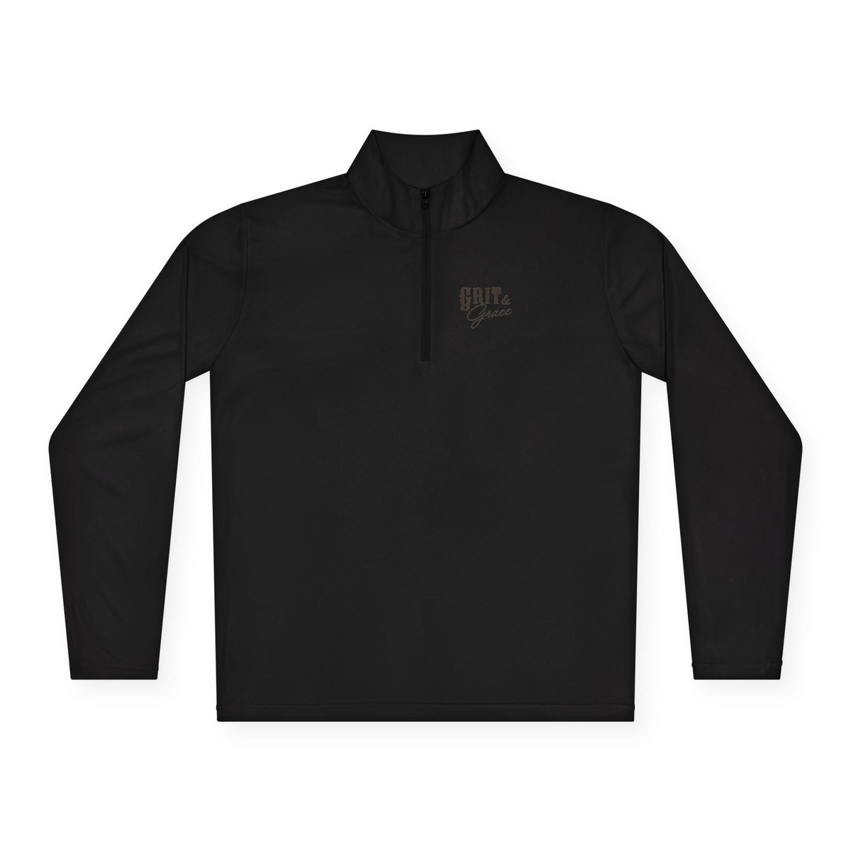 Grit & Grace Turquoise Cross Quarter-Zip Pullover