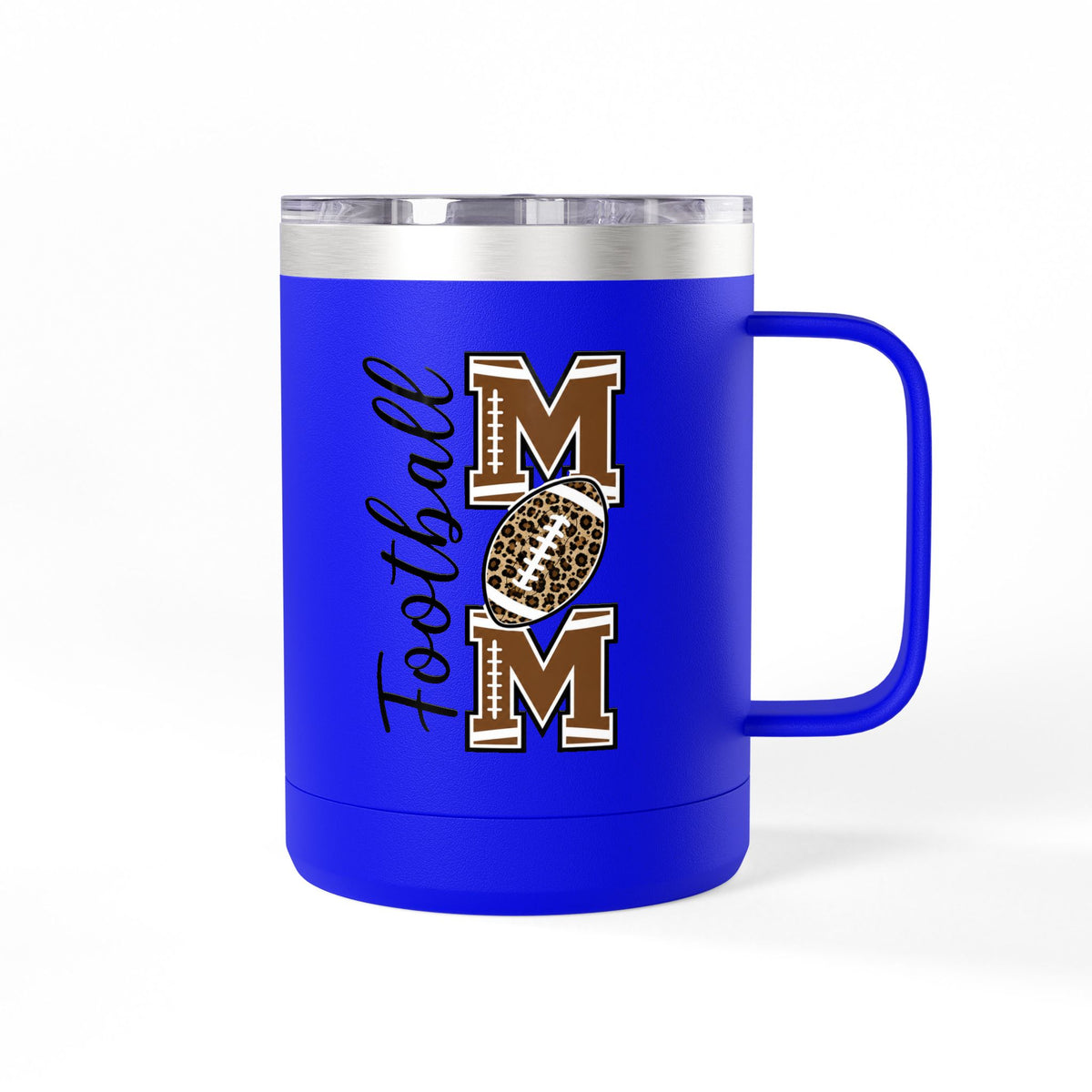 Football Mom 15oz Insulated Tumbler Mug