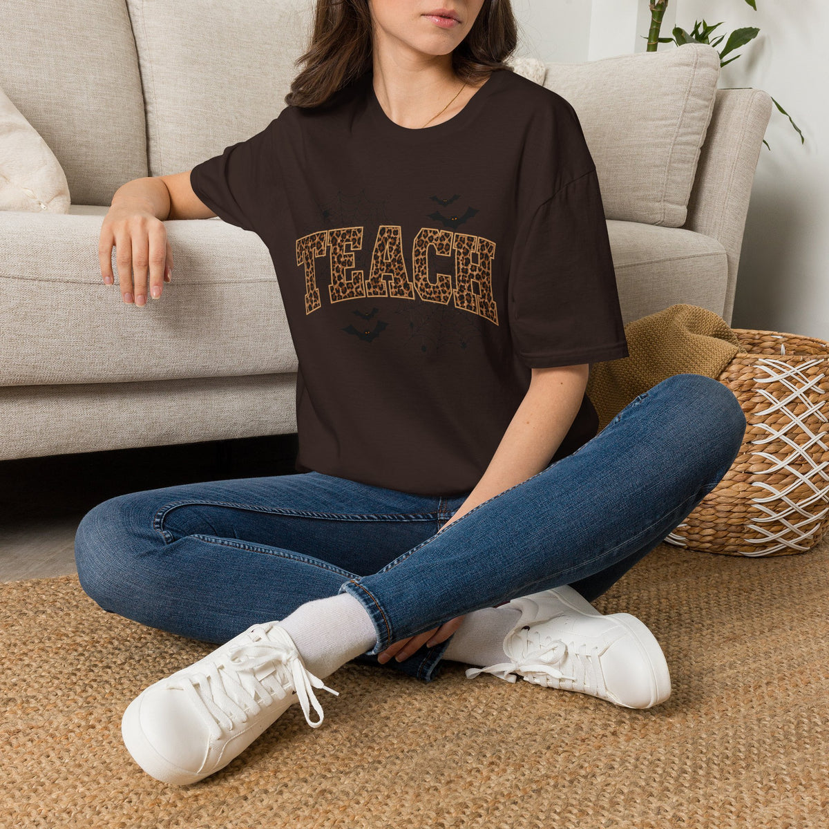 Leopard Web TEACH Tee