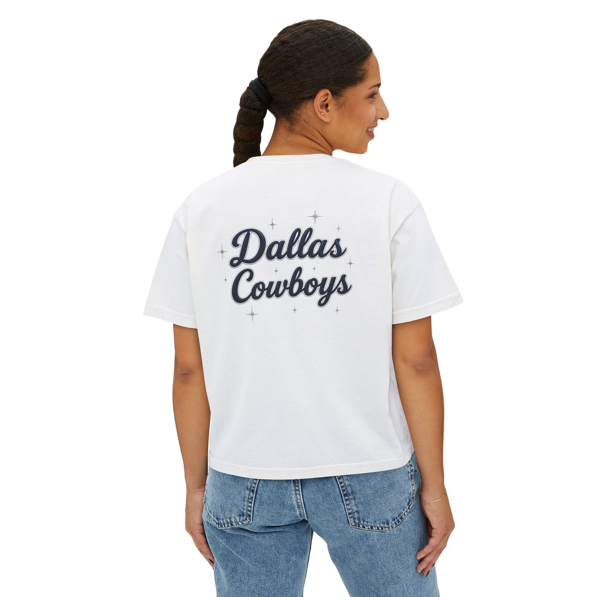 Dallas Cowboys Retro Bow Boxy Tee