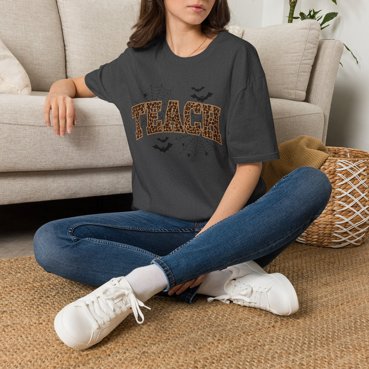 Leopard Web TEACH Tee