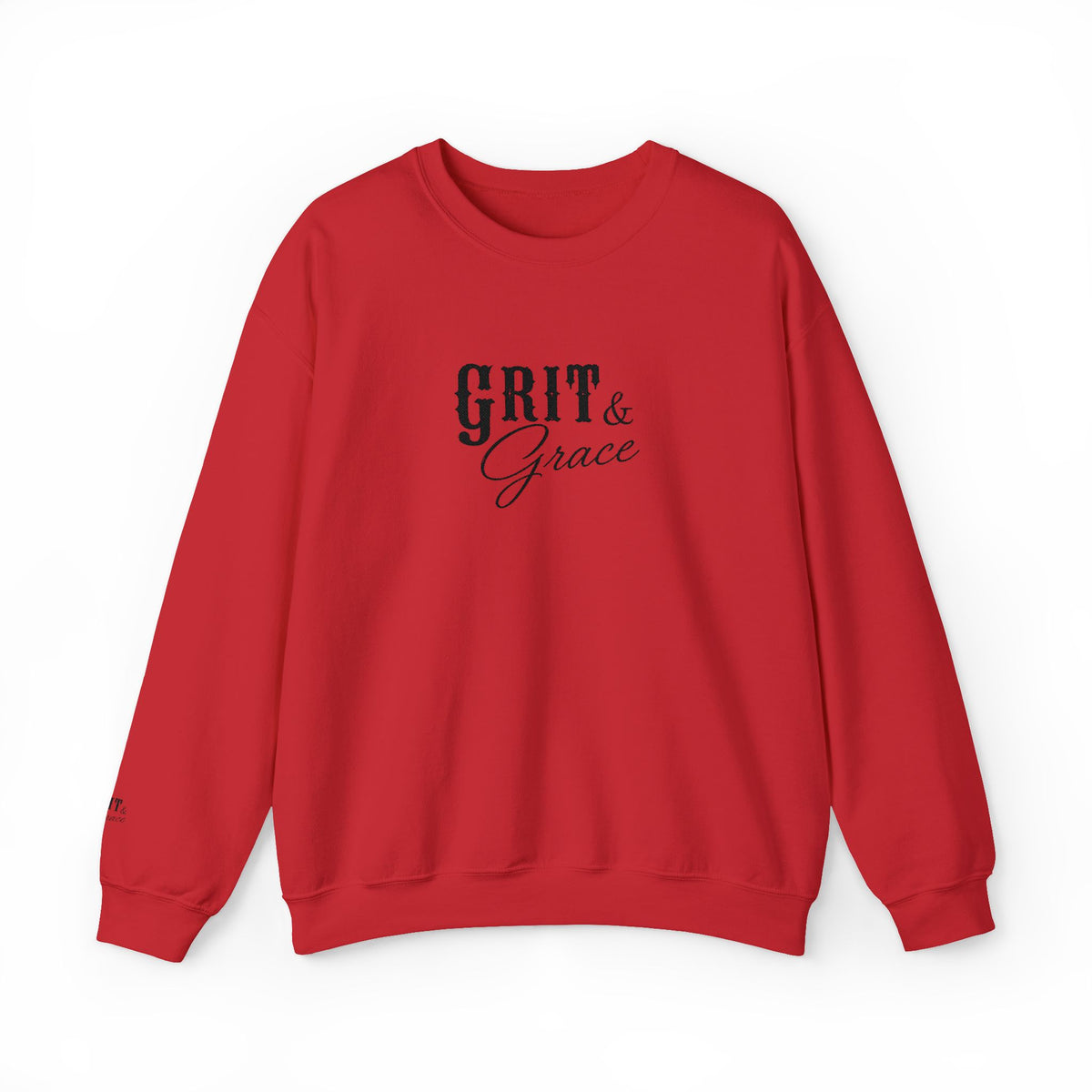 Classic Grit & Grace Embroidered Crewneck Sweatshirt
