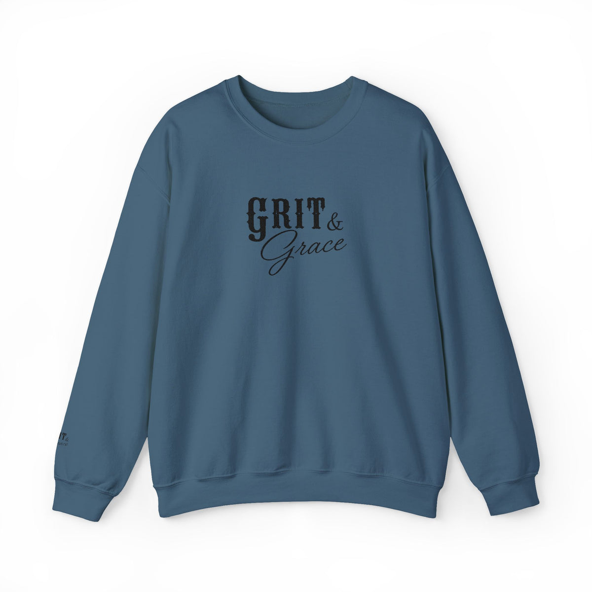 Classic Grit & Grace Embroidered Crewneck Sweatshirt