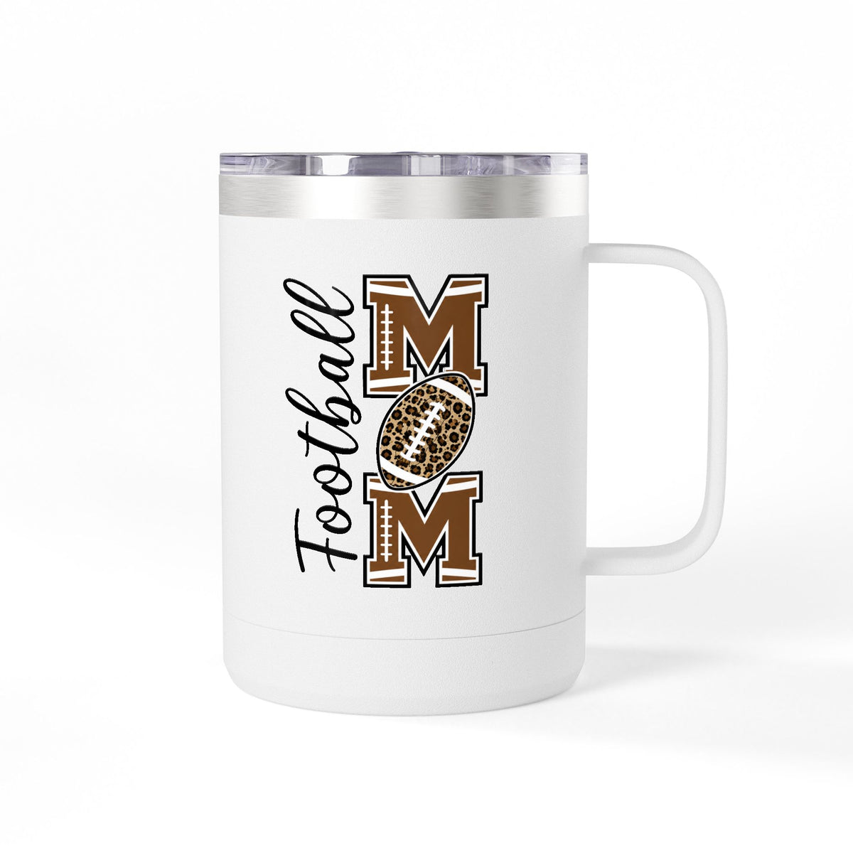 Football Mom 15oz Insulated Tumbler Mug