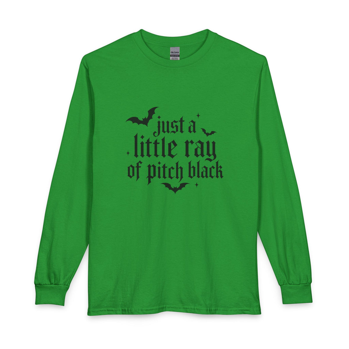 Just a Little Ray of Pitch Black Long Sleeve Crew