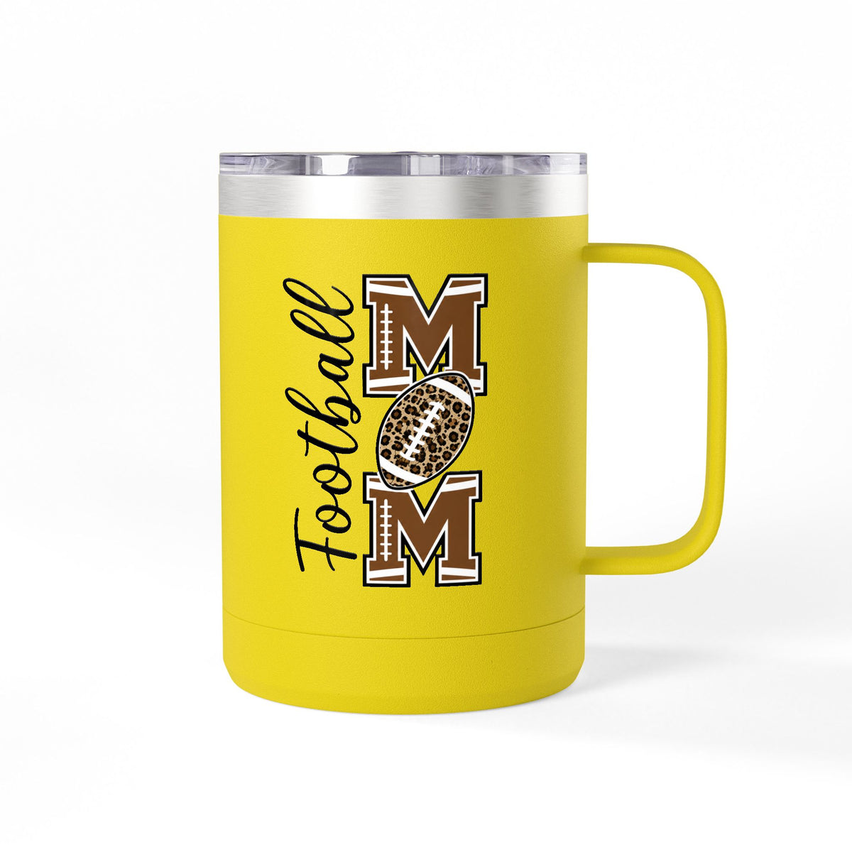 Football Mom 15oz Insulated Tumbler Mug