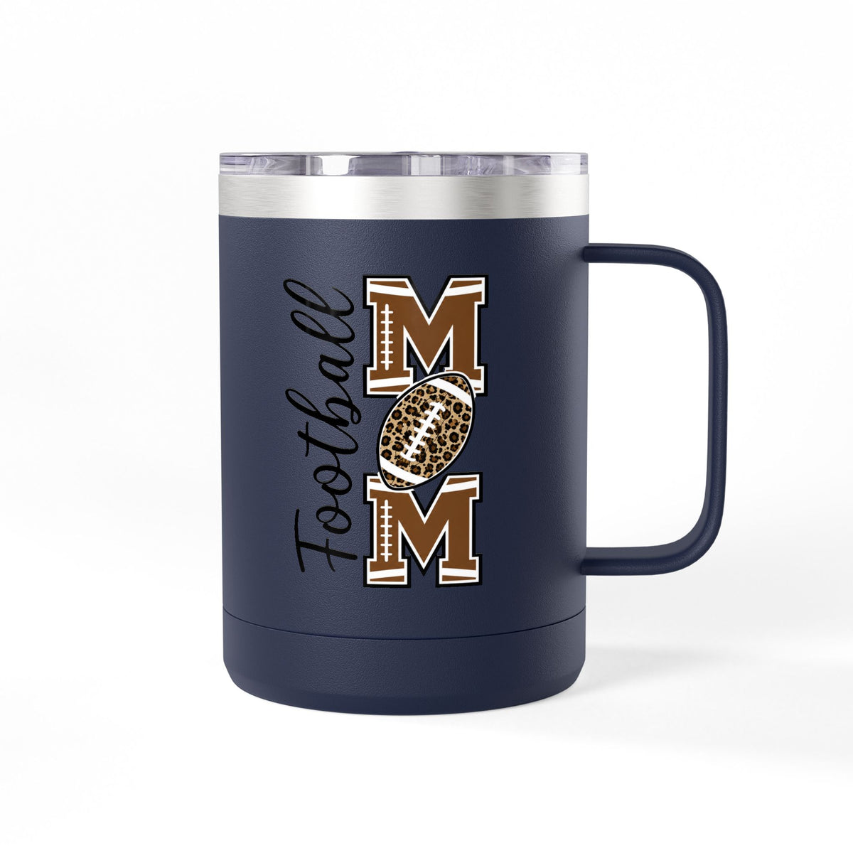 Football Mom 15oz Insulated Tumbler Mug
