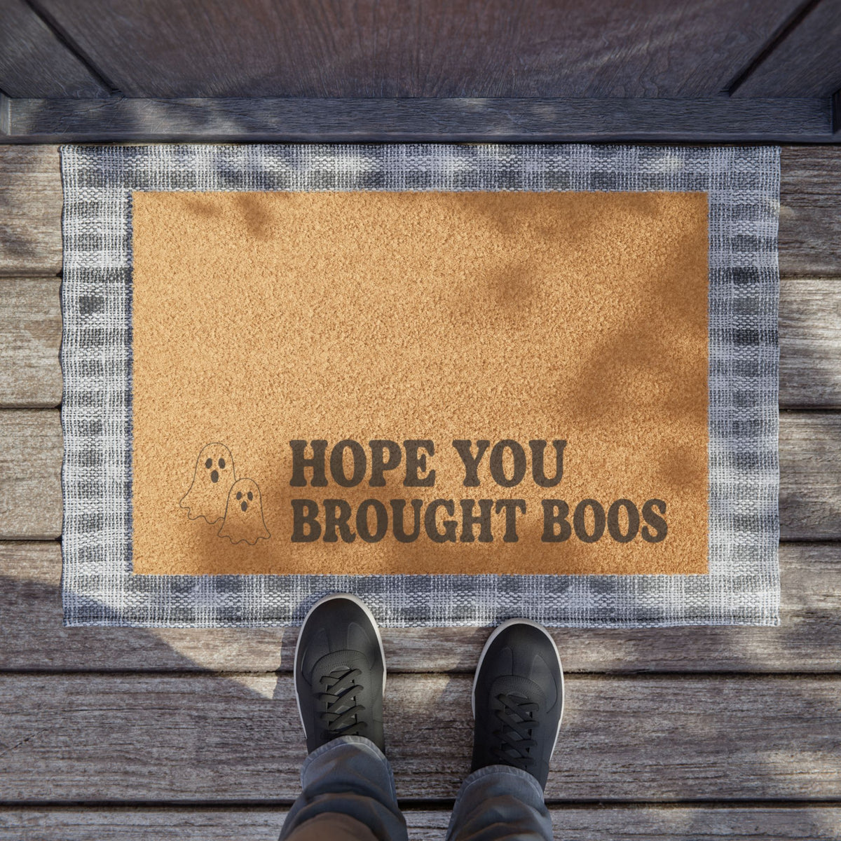 "Hope You Brought Boos" Door Mat