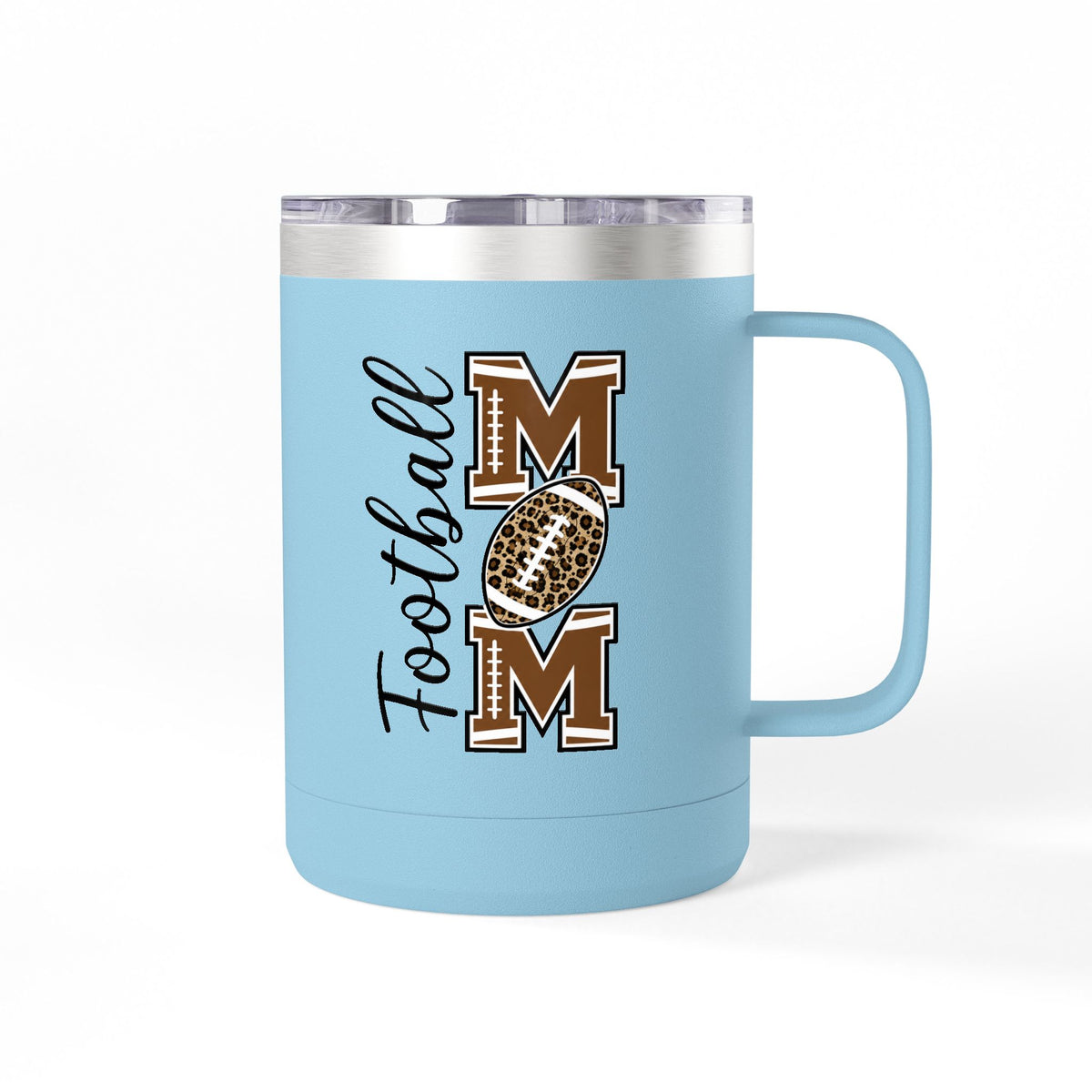 Football Mom 15oz Insulated Tumbler Mug