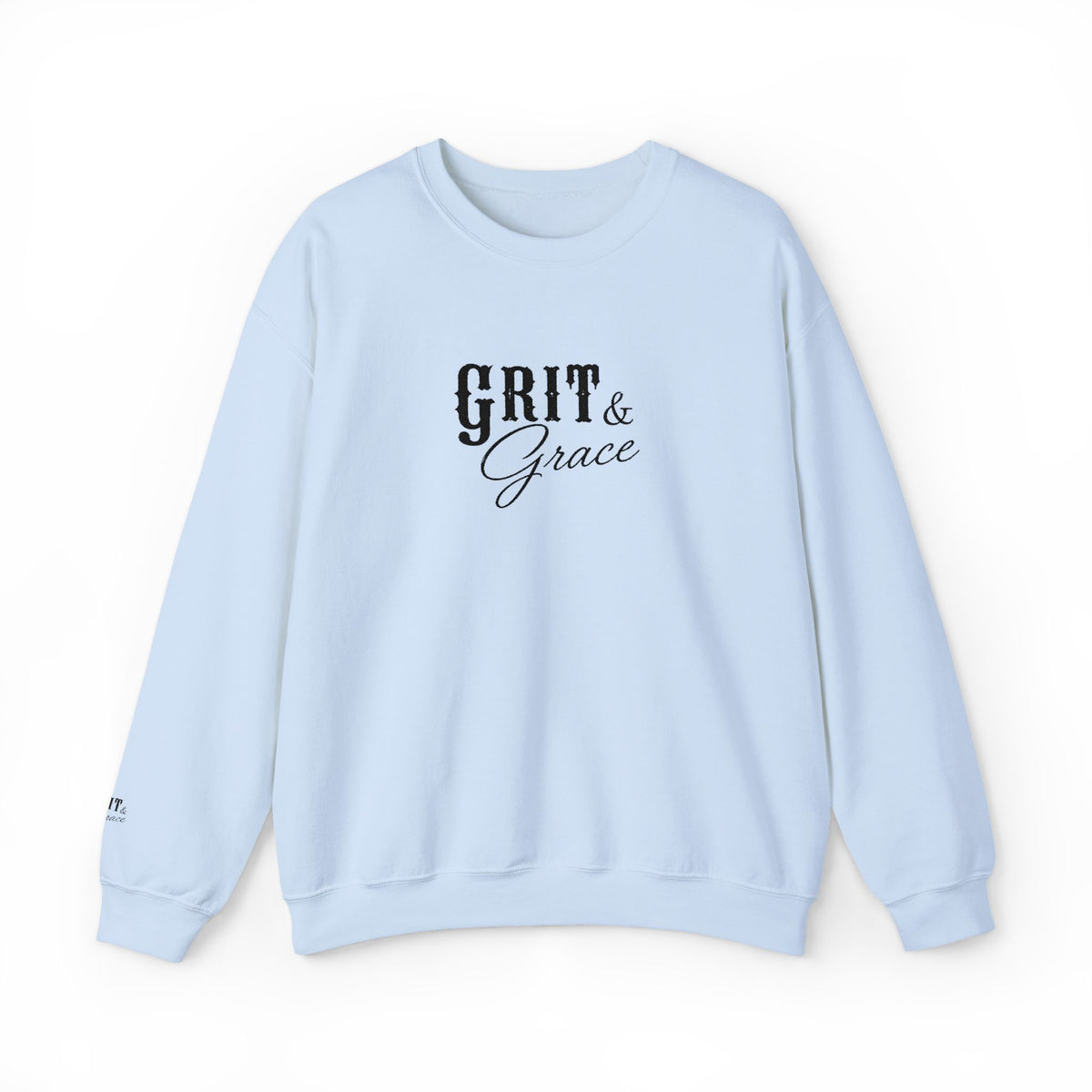Classic Grit & Grace Embroidered Crewneck Sweatshirt
