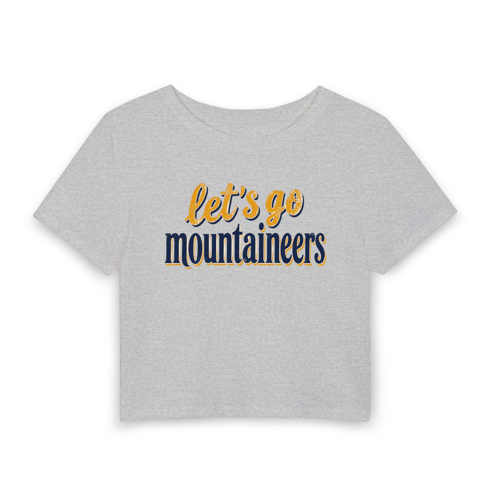 Let's Go Mountaineers Cropped Tee