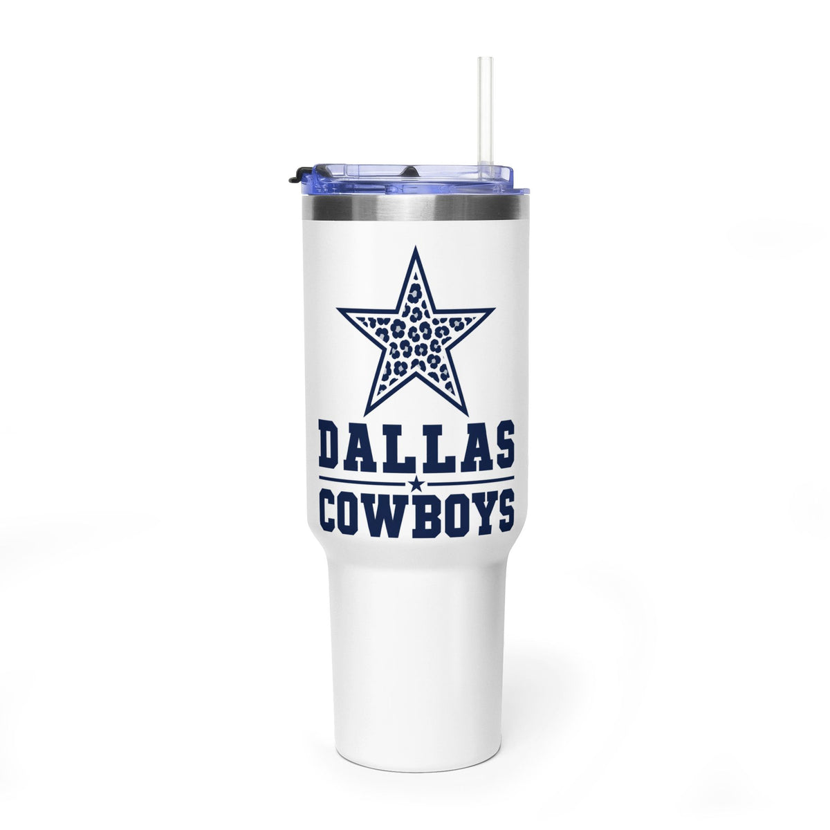 Dallas Cowboys Leopard Star 40oz Tumbler
