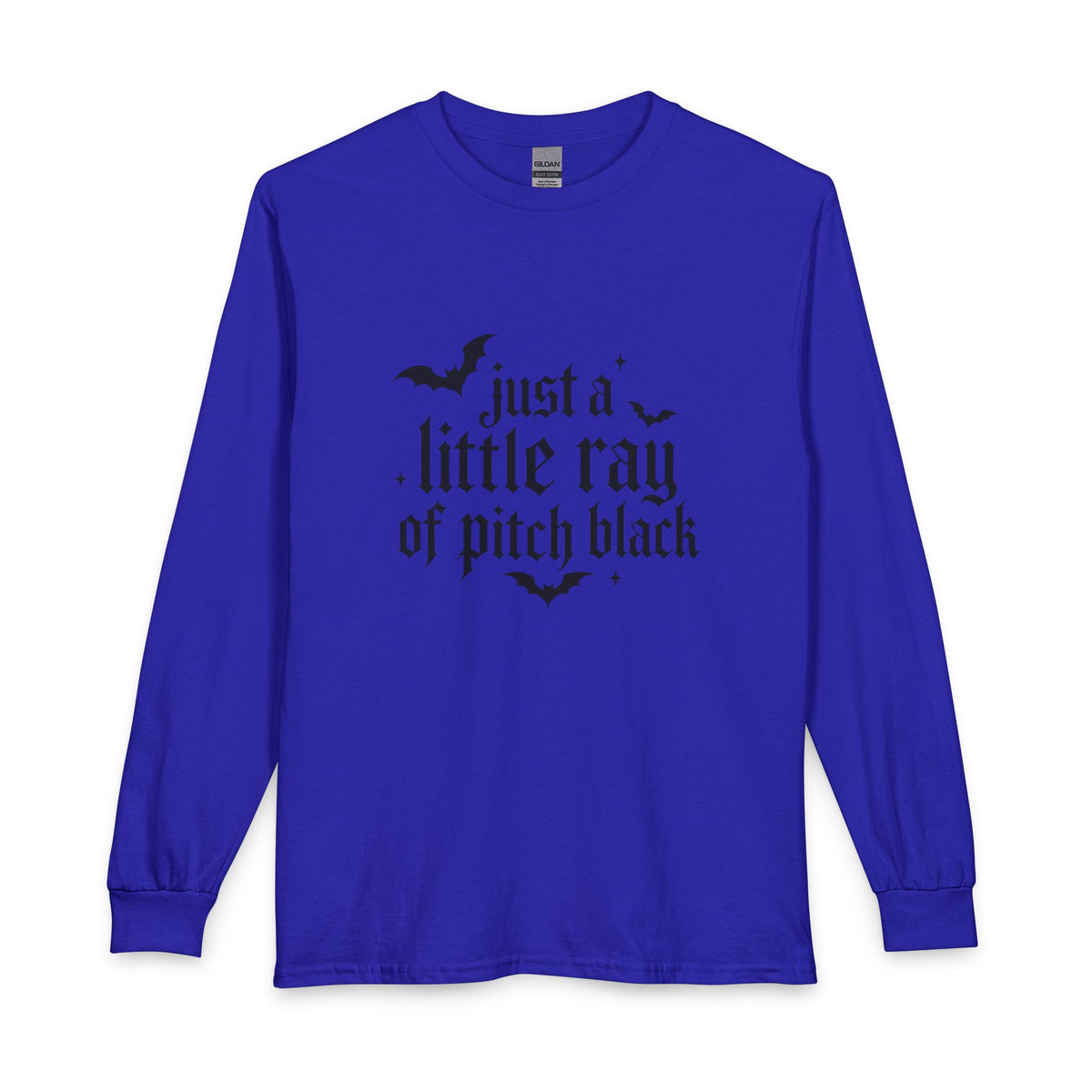 Just a Little Ray of Pitch Black Long Sleeve Crew