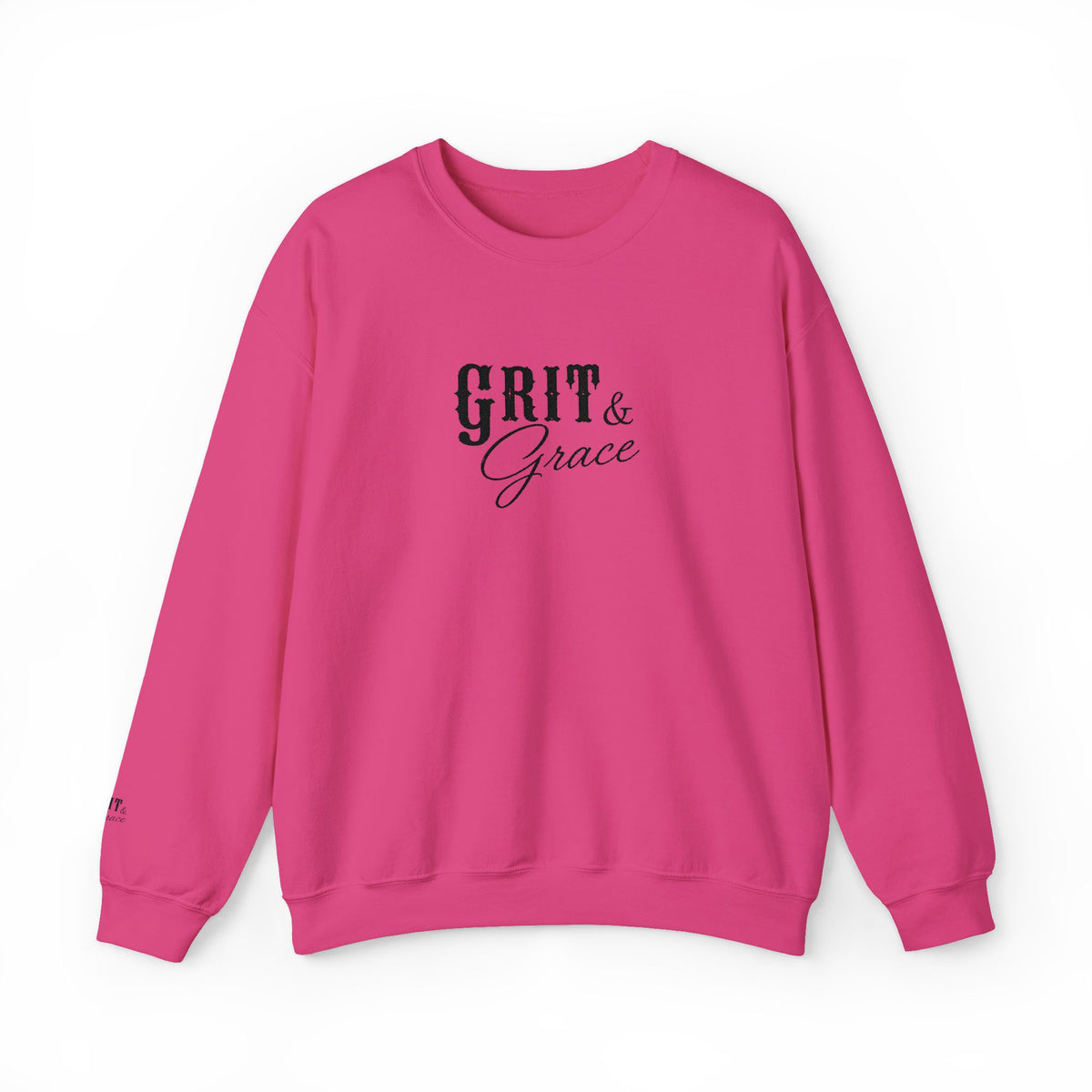 Classic Grit & Grace Embroidered Crewneck Sweatshirt