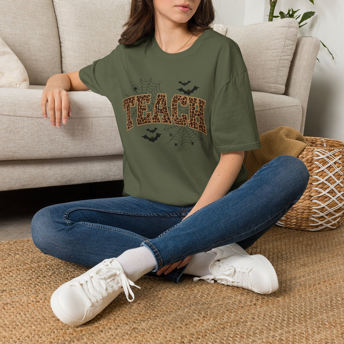 Leopard Web TEACH Tee