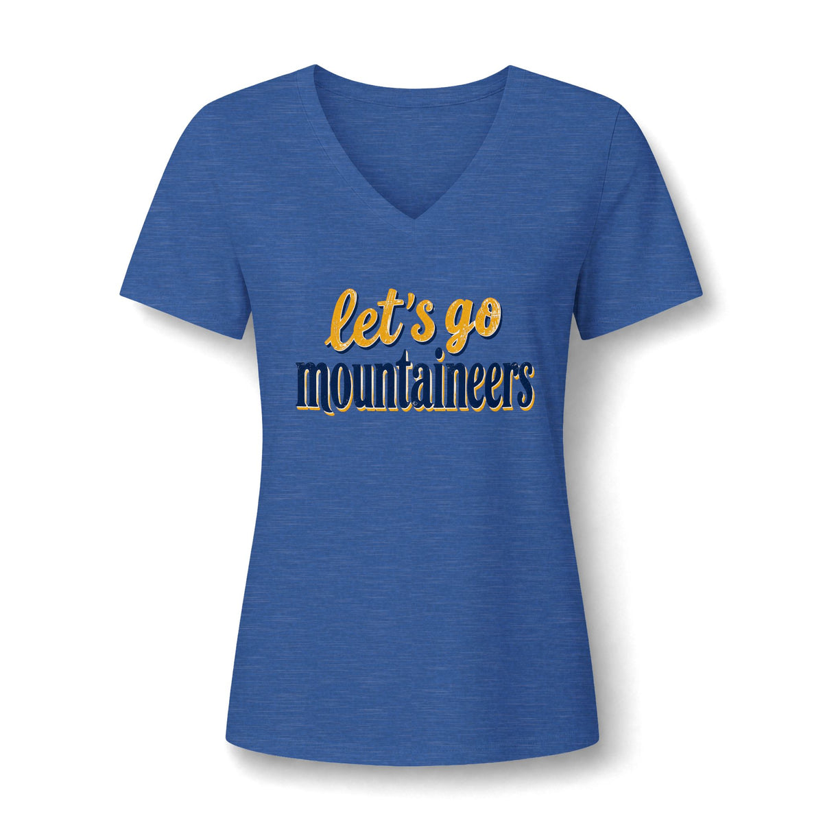 Let's Go Mountaineers V-Neck Tee