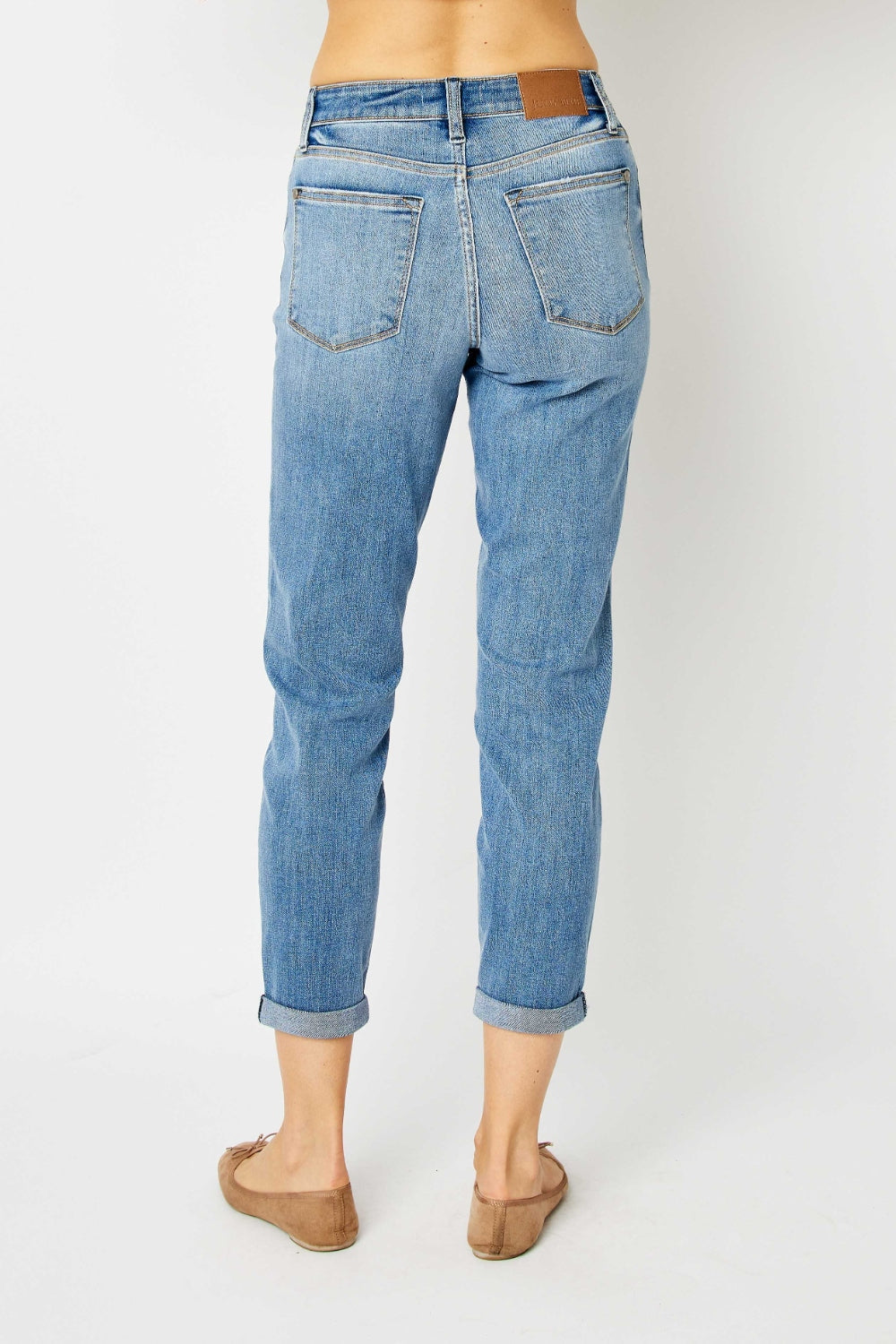 Judy Blue Worn West Cuff Jeans