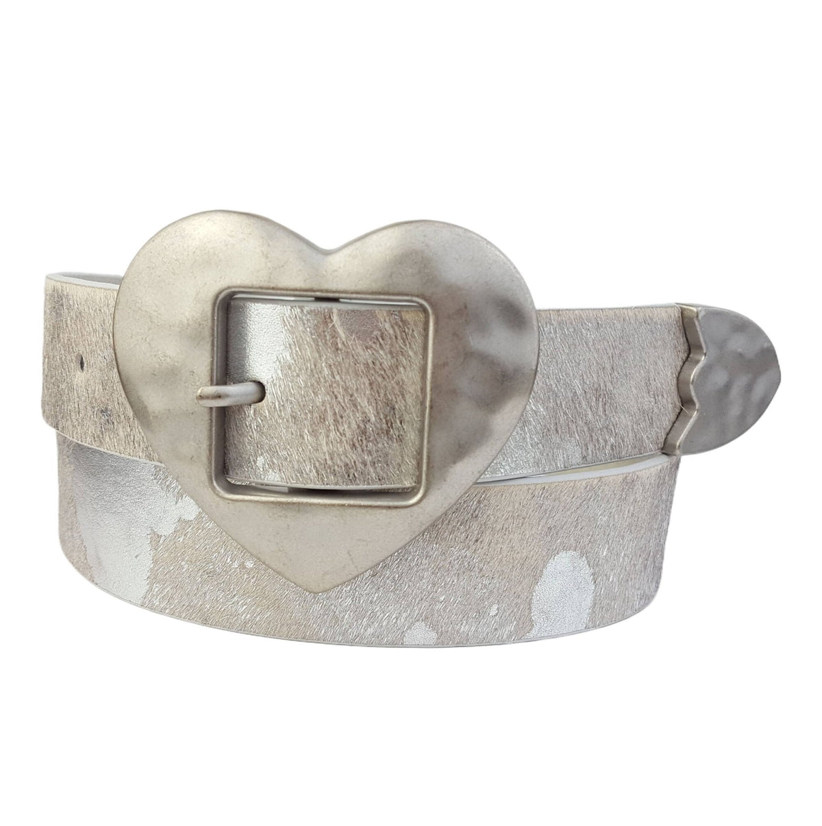 Vintage Heart Buckle Western Belt