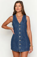 Sweetheart Denim Mini Dress